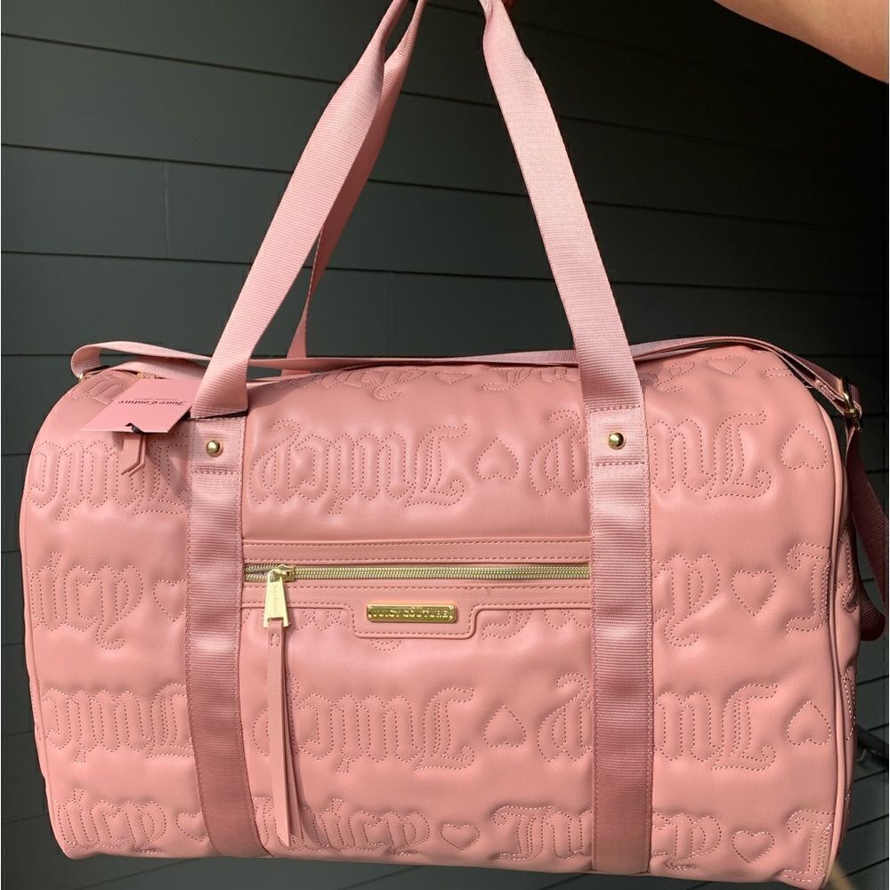 Pink Juicy Couture Quilted Duffle Bag